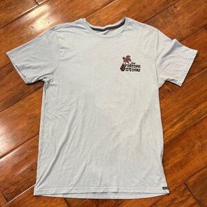 Volcom Light Blue Palm Tree Men’s M Short Sleeve Tee